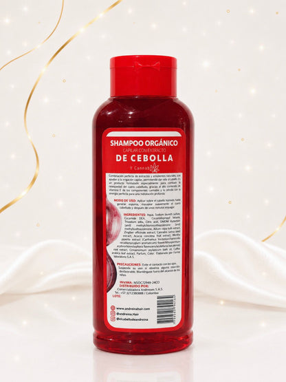 Shampoo de Cebolla con Extracto de Cannabis